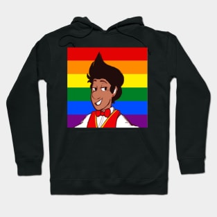 Humanized James the Red Engine: Gay Pride Hoodie